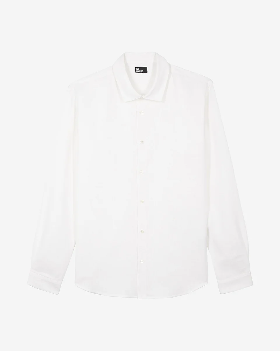 WHITE LINEN SHIRT - 1