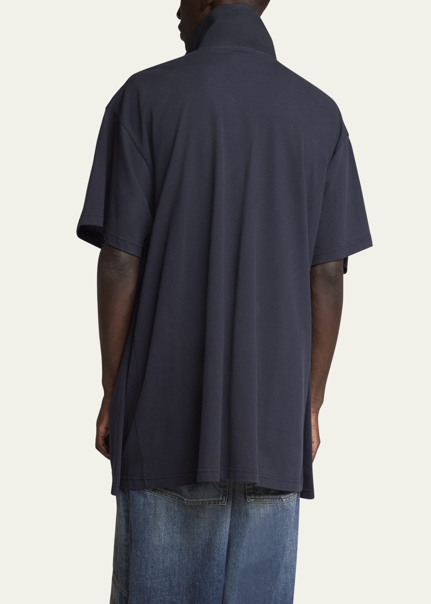 Men's Oversized Double-Layer Polo Shirt - 3