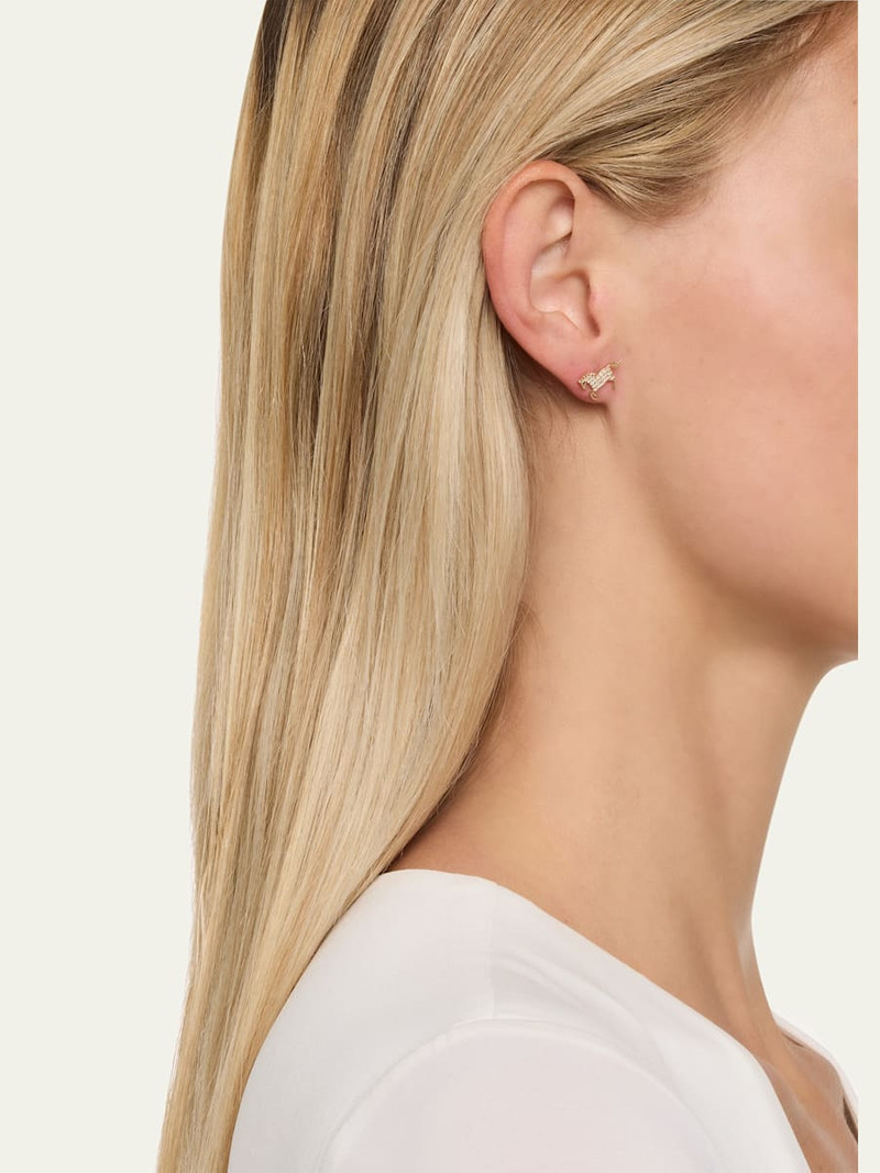 SYDNEY EVAN 14K Yellow Gold Diamond Horse Stud Earring, Single (Left) outlook