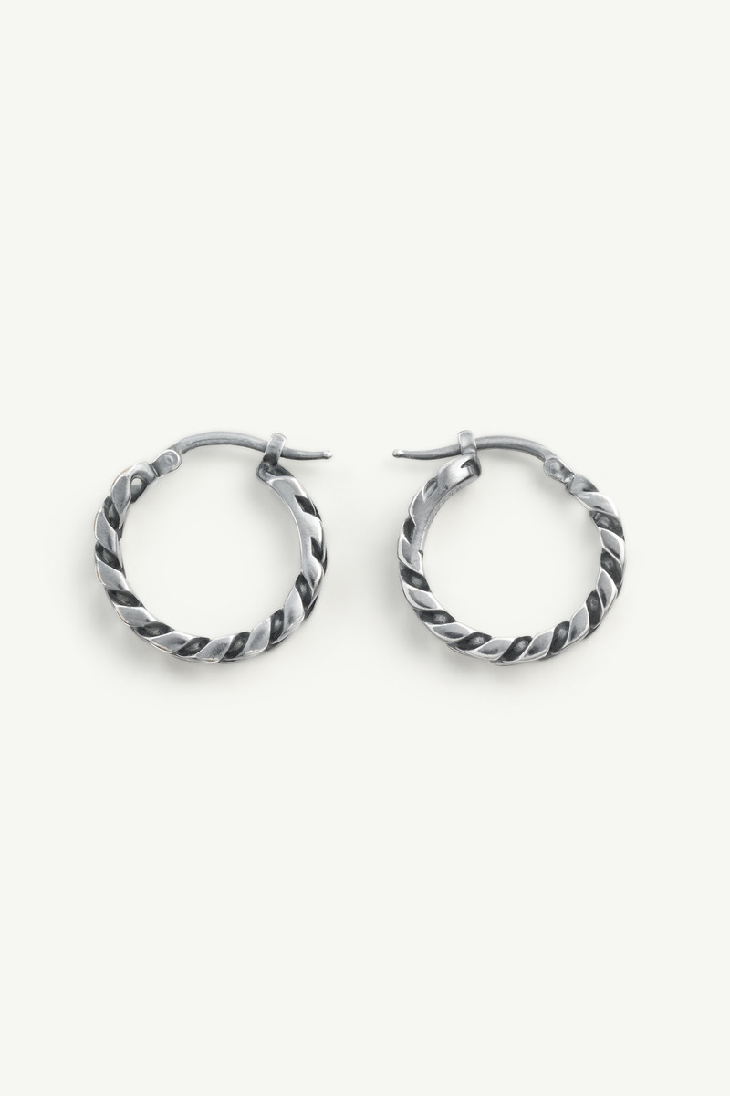 Burnished chain earrings 3