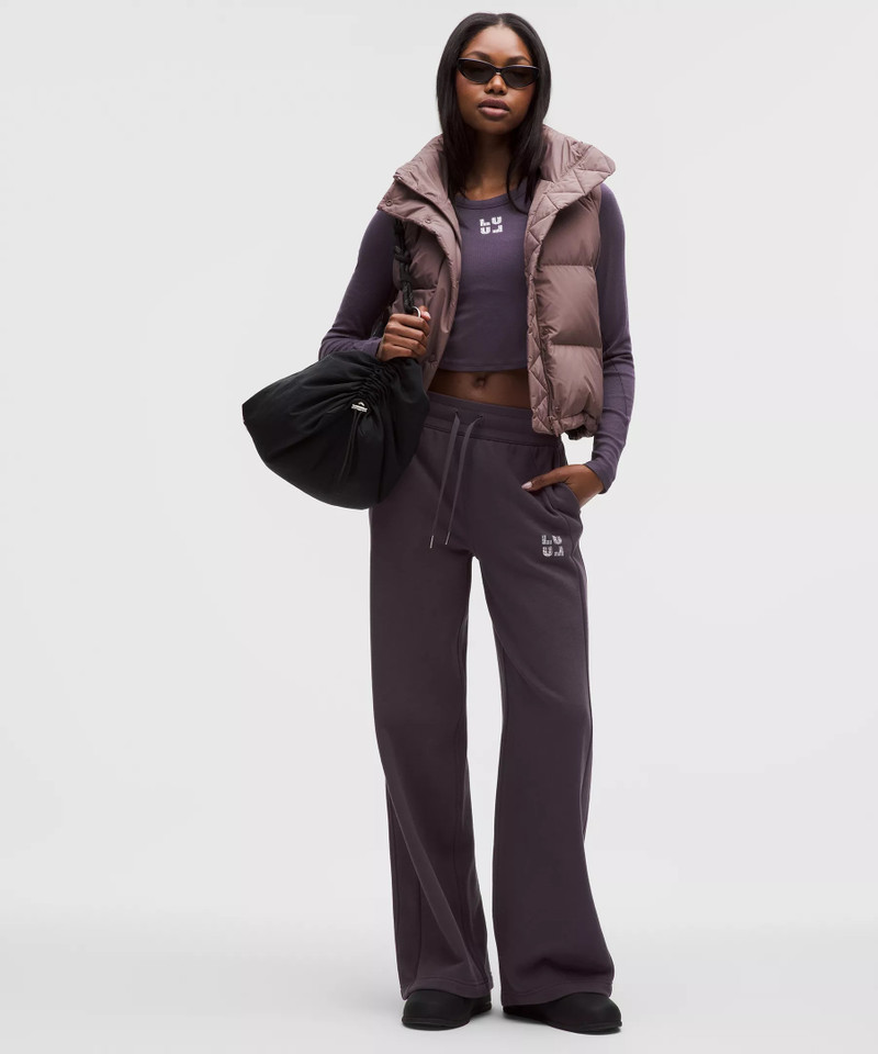 Scuba Mid-Rise Wide-Leg Pant *Jewelled 1