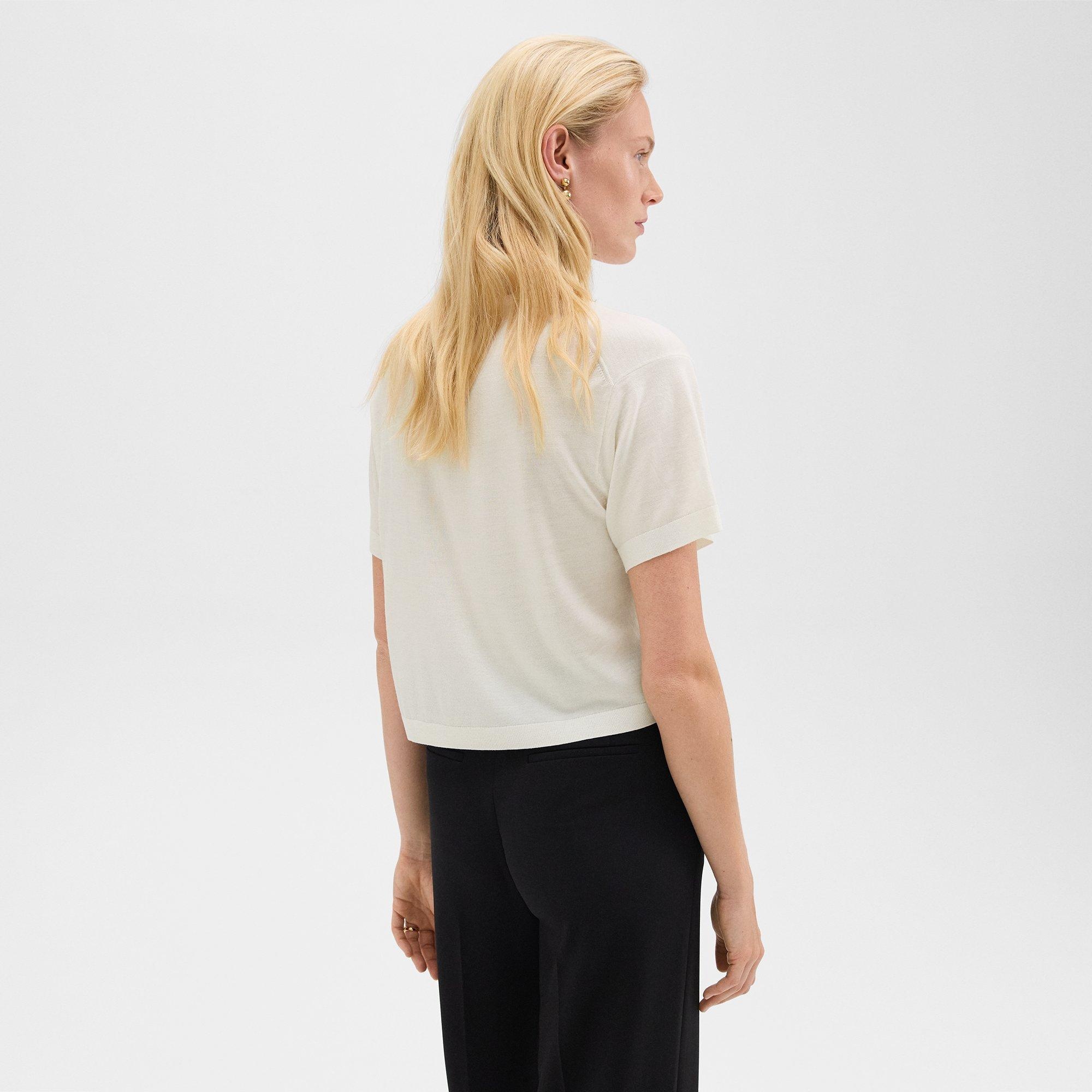Boxy Tee in Regal Wool - 4