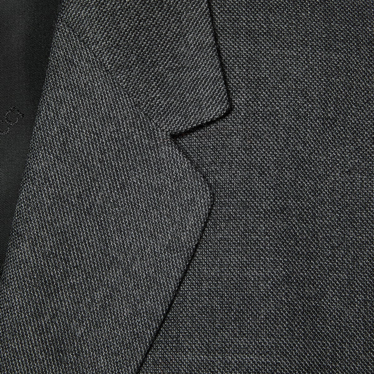 Single breasted wool grisaille jacket - 8