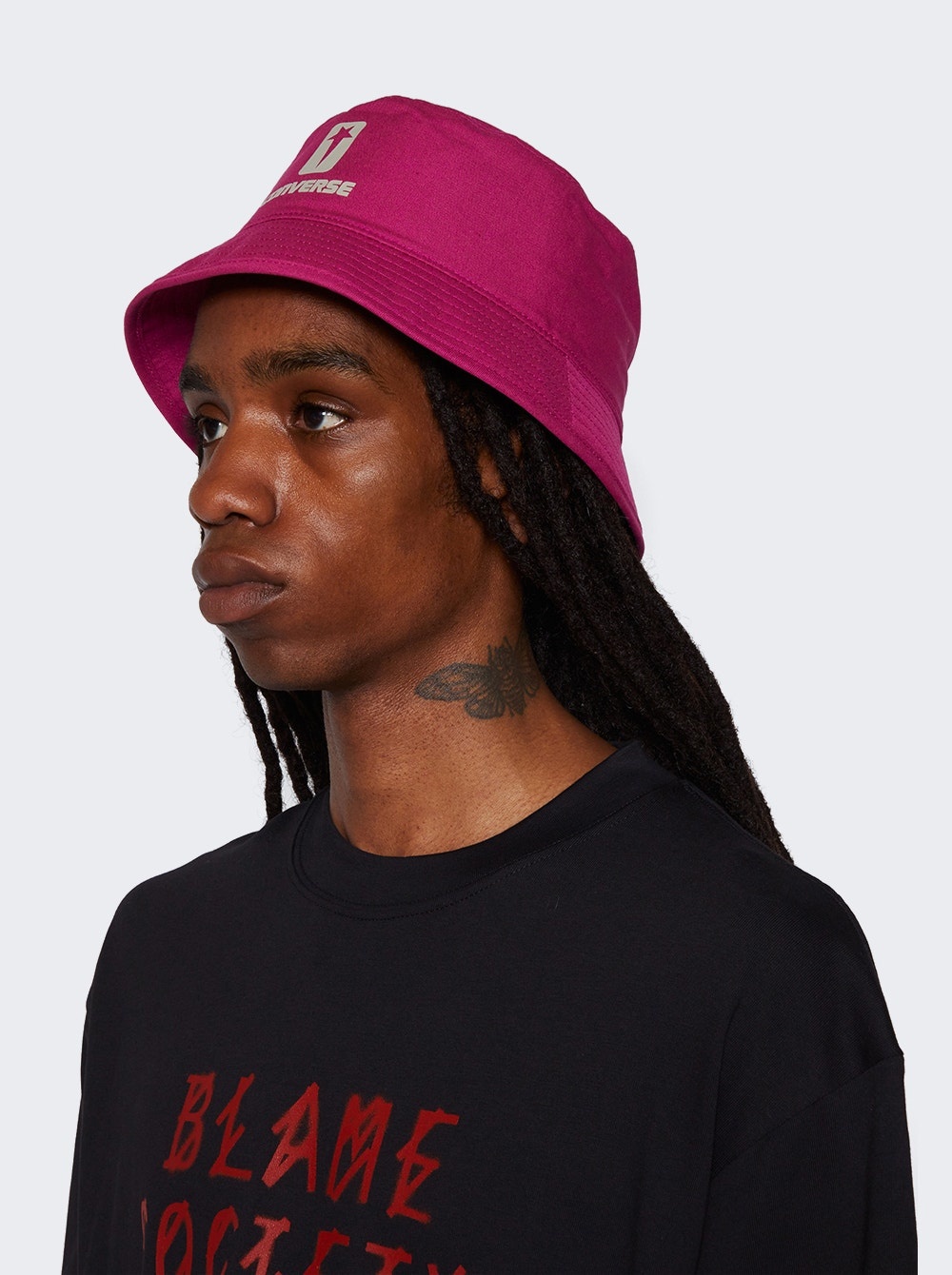 X Converse Bucket Hat Hot Pink - 3