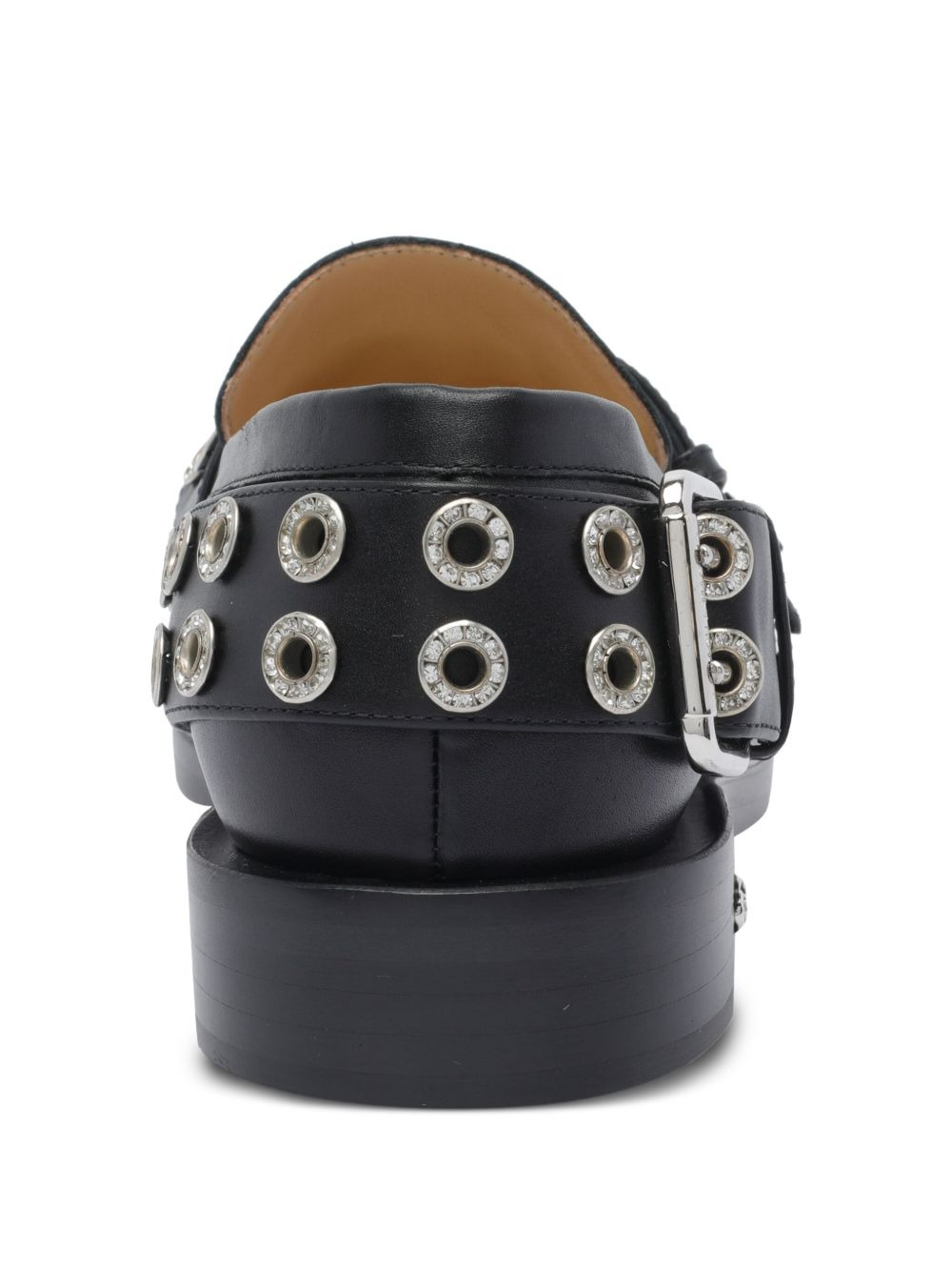 30mm buckle-detail eyelet loafers - 3