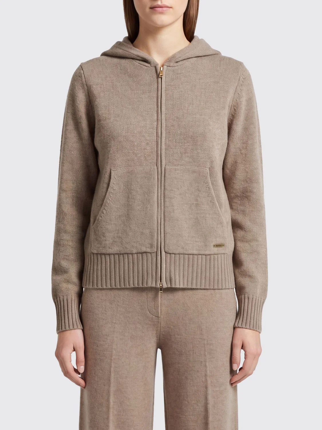 Max Mara Women Max Mara Pure Cashmere Zip-Up Hoodie - 1