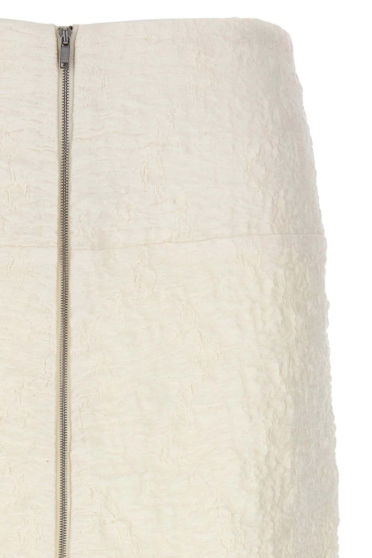 Embossed cotton skirt - 4