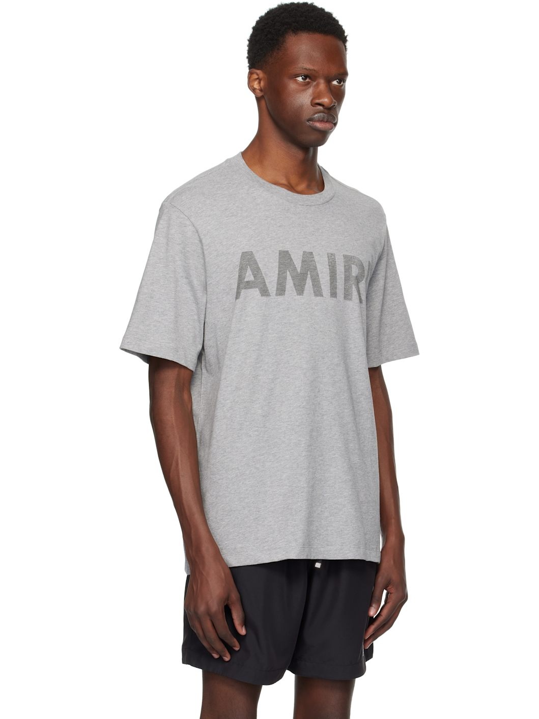 Gray 'Amiri Stencil' T-shirt - 2