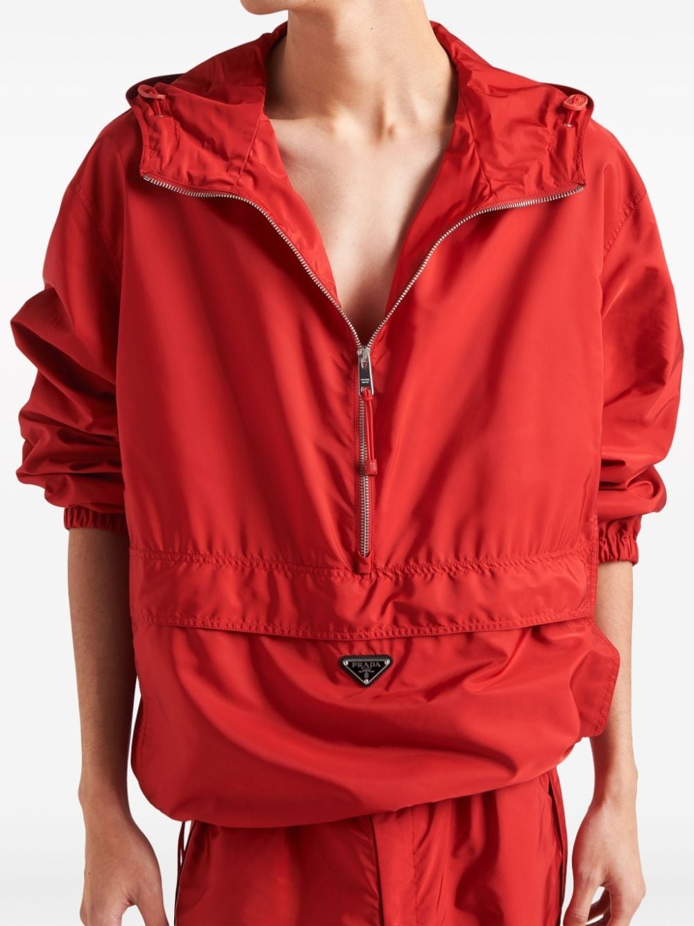 enamel-logo hooded jacket - 5