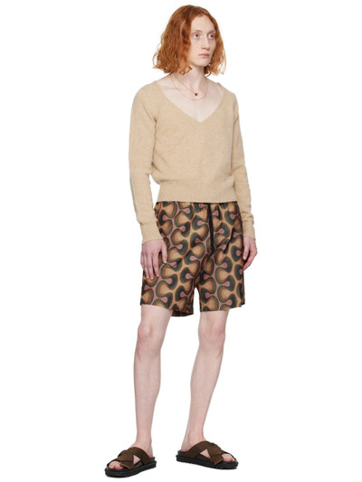 Dries Van Noten Multicolor Printed Shorts outlook