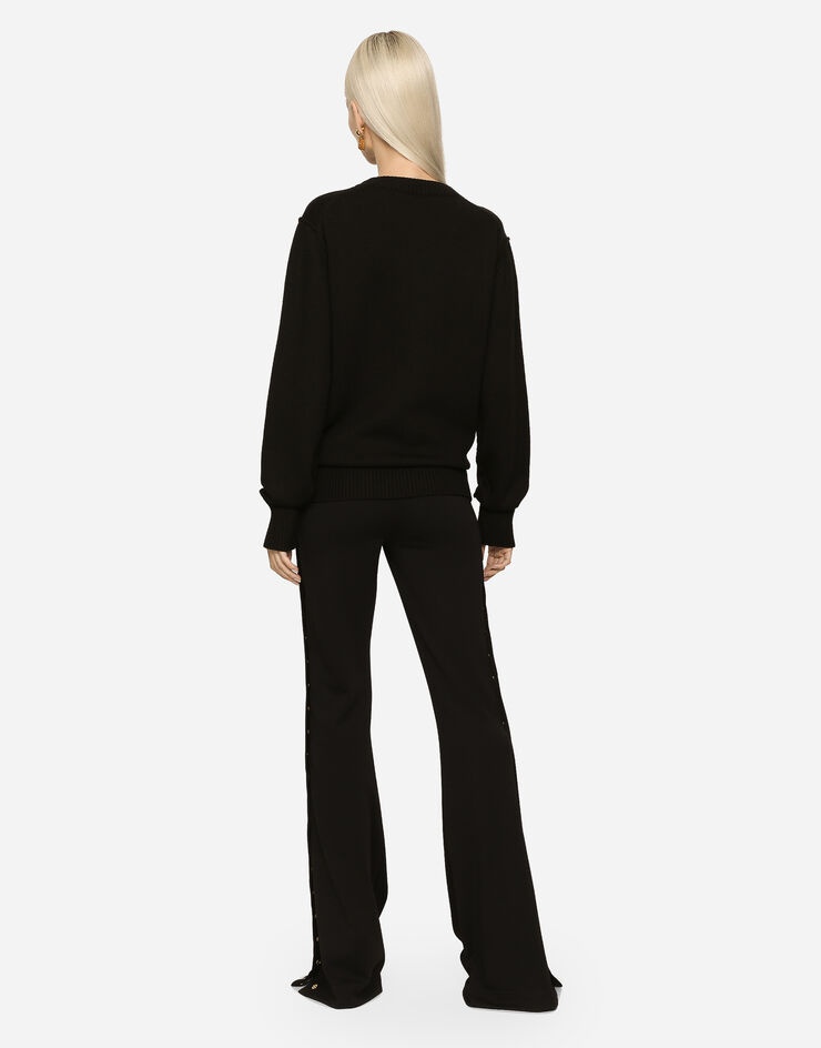 Wool round-neck sweater - 3