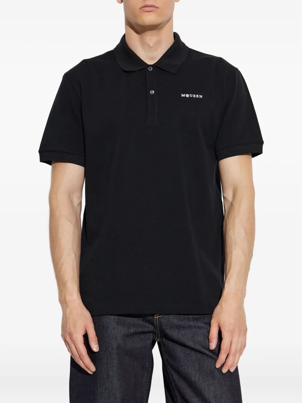 Embroidered Logo Cotton PiquÉ Polo Shirt - 2