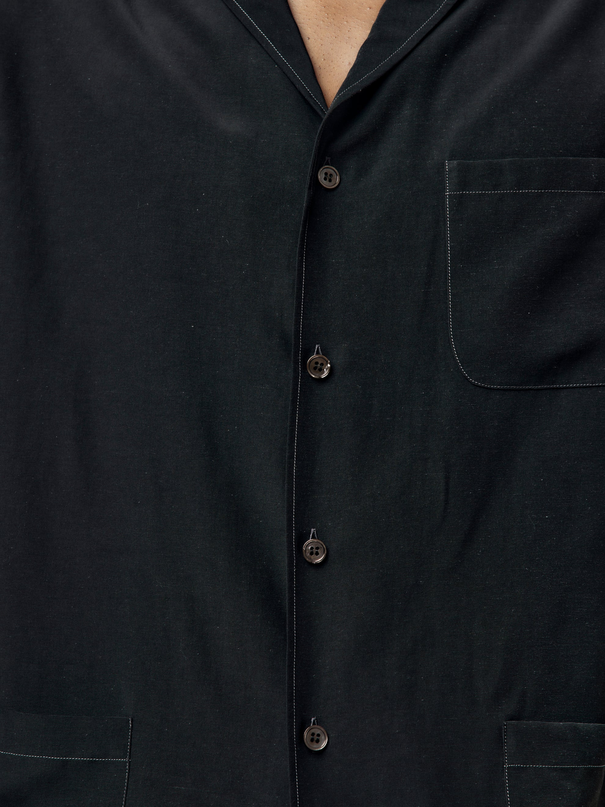 SHORT-SLEEVED SHIRT (BLACK) - 6