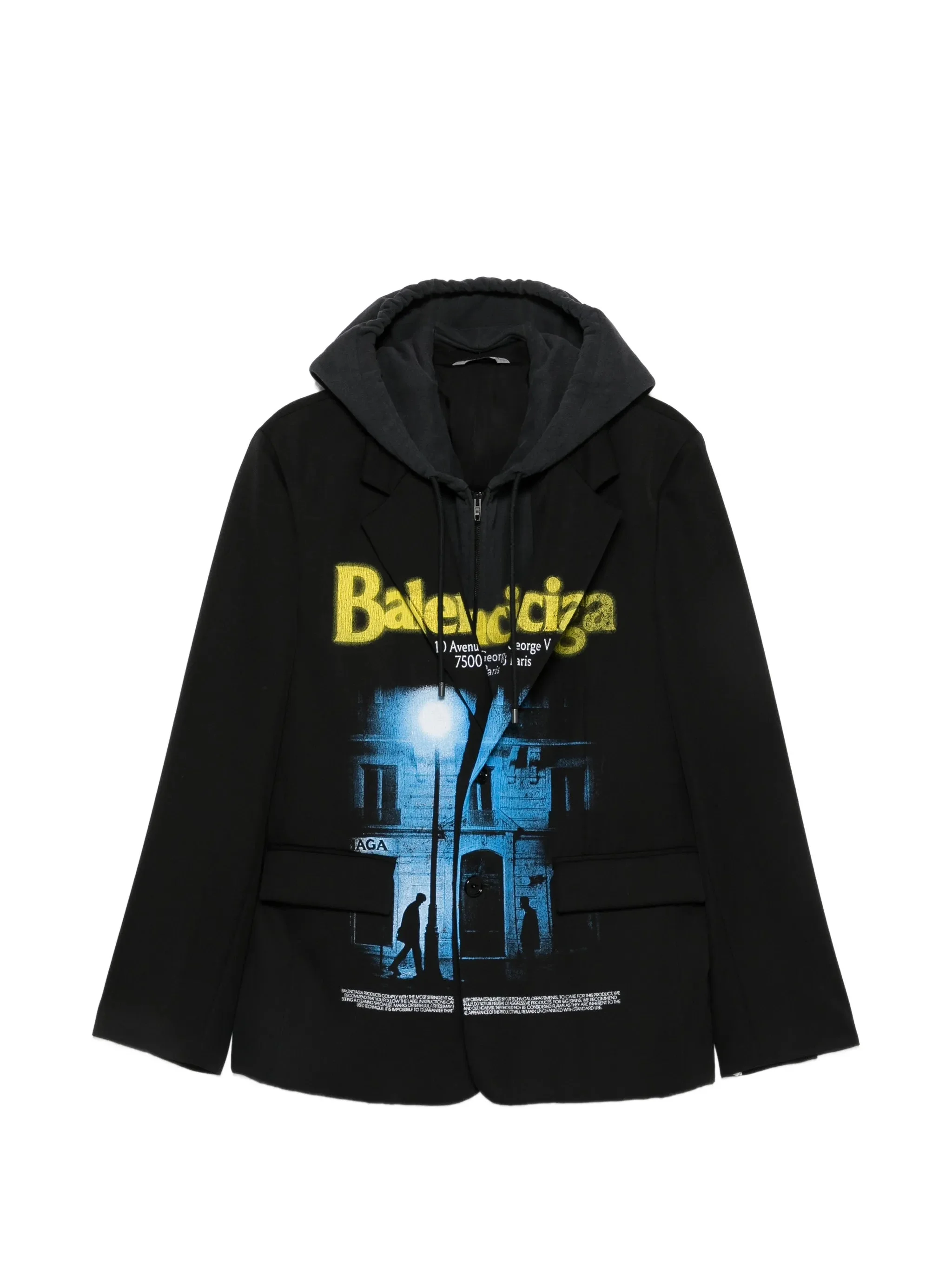 Balenciaga Graphic-print Layered Jacket - 1