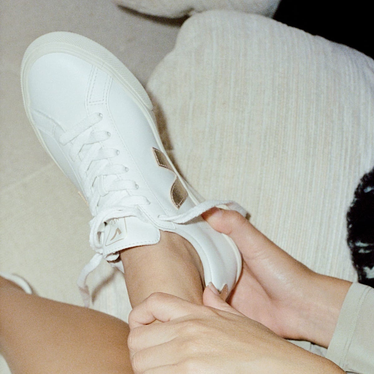 CAMPO LEATHER WHITE PLATINE - 4