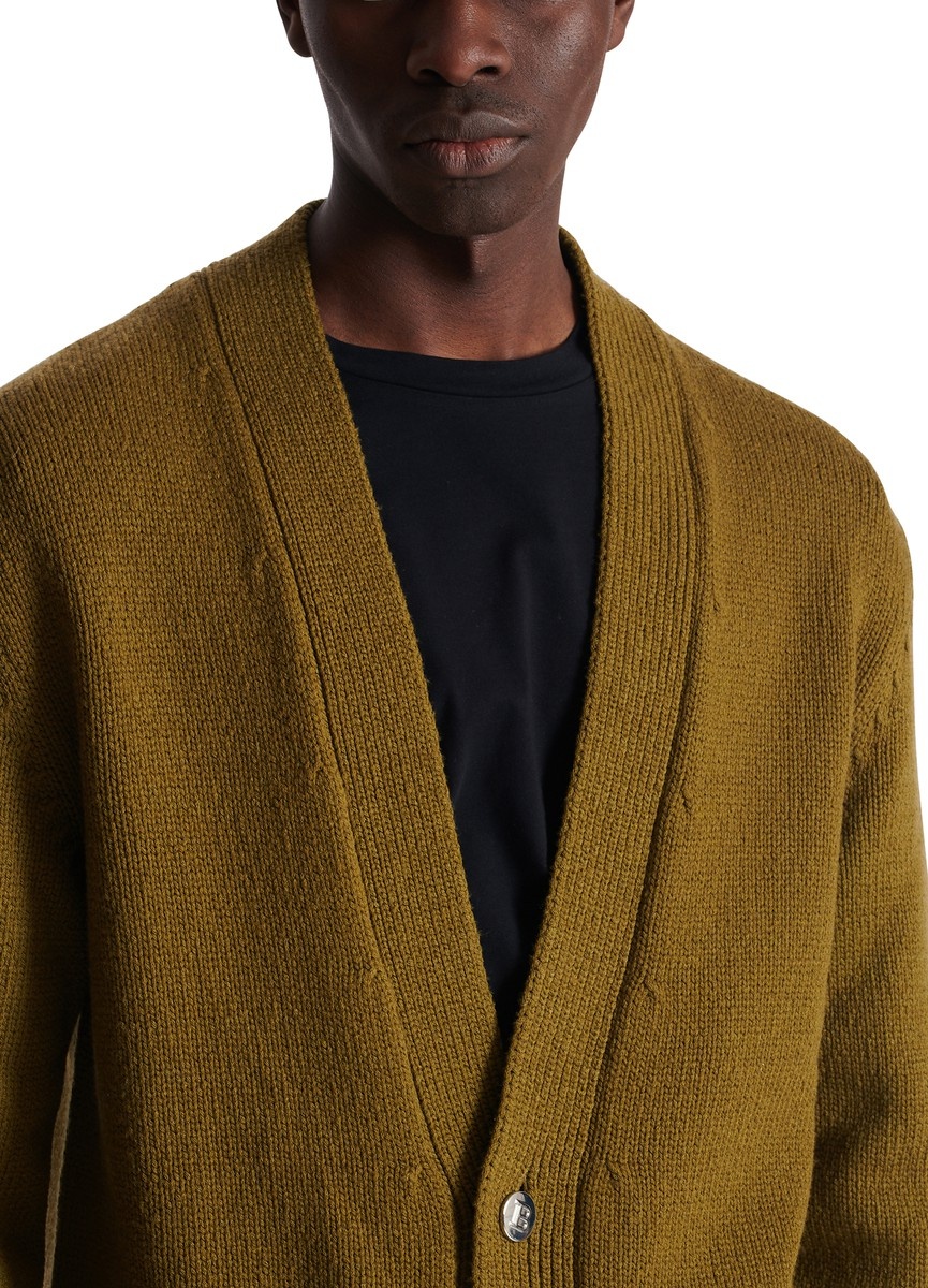 Balmain logo knitted cardigan - 9