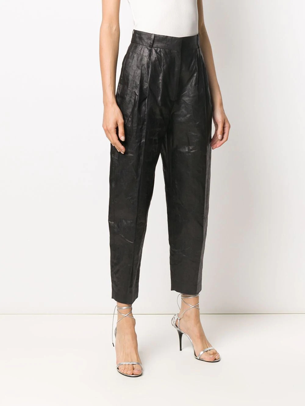 cropped tapered trousers - 3