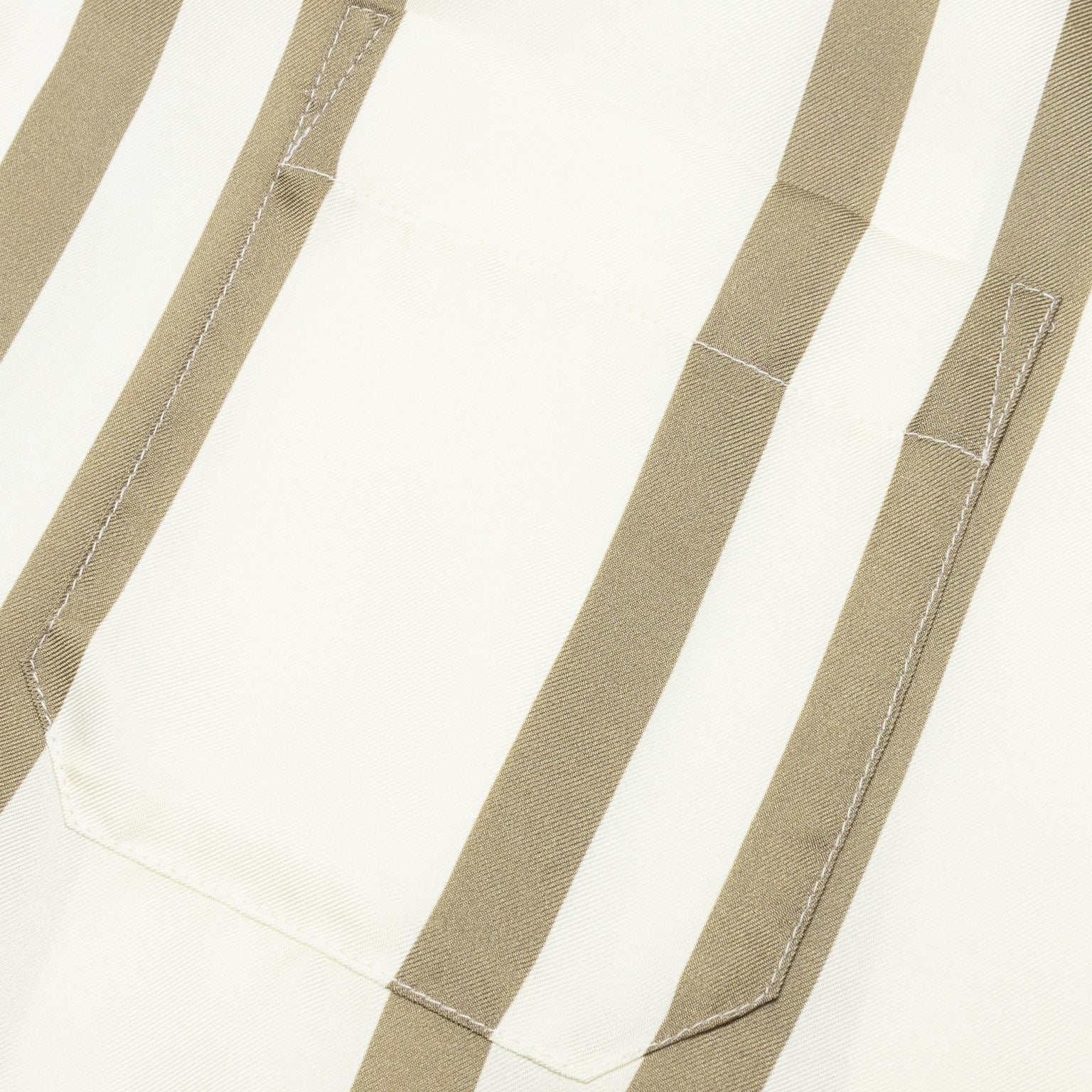 SILK S/S BUTTON UP - BARK STRIPE/SALT - 4