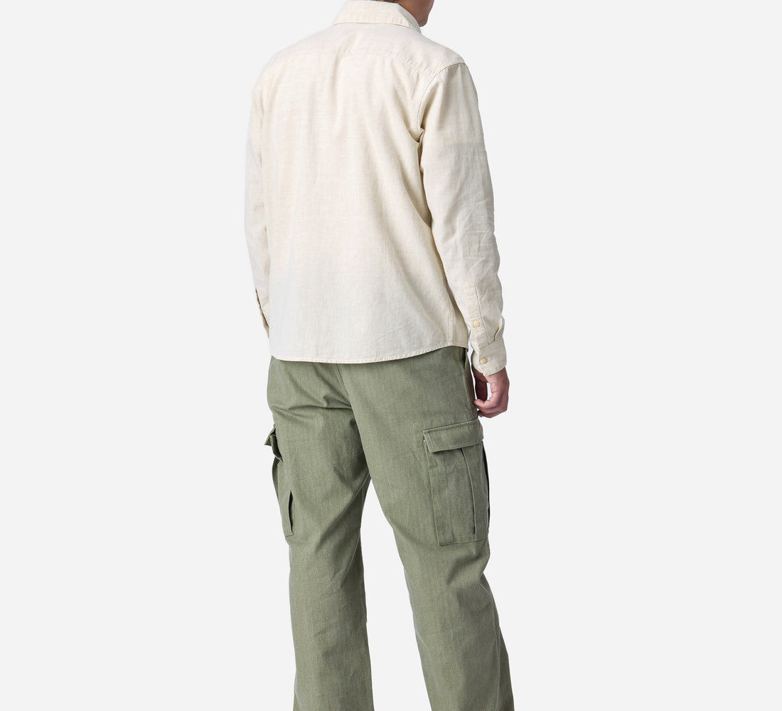 Utility Shirt - Ecru Chambray - 3
