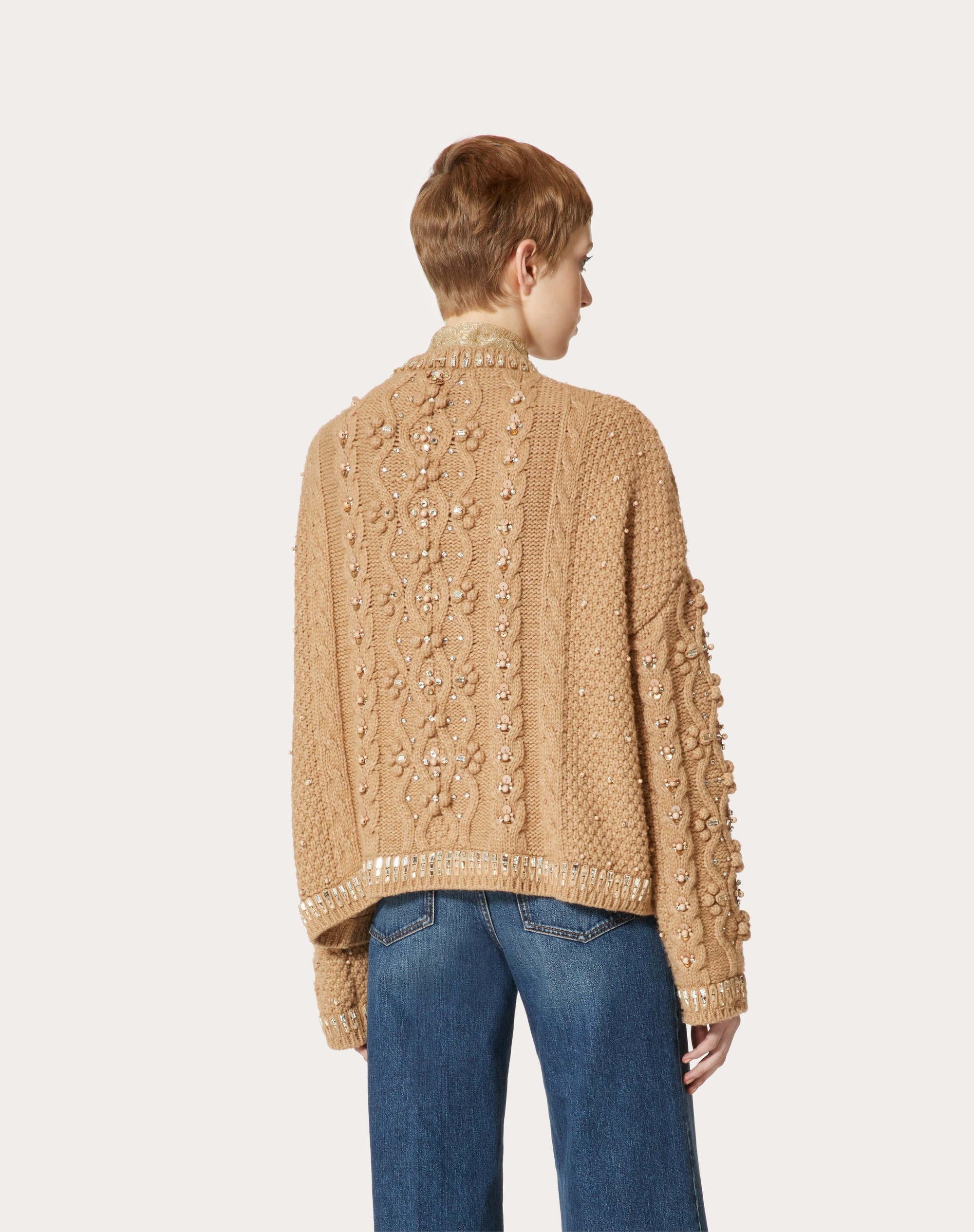 EMBROIDERED KNIT JACKET - 4