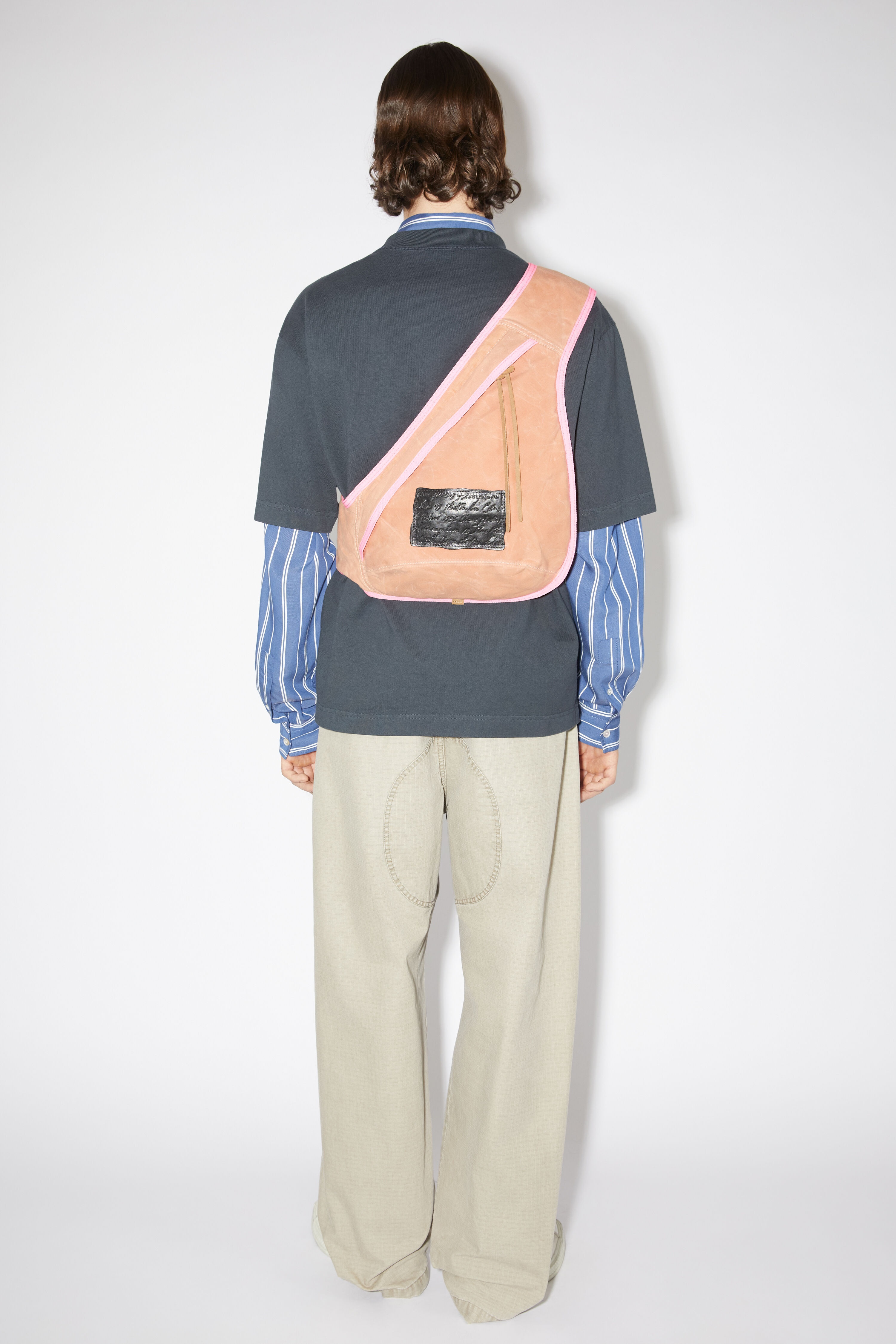Acne Studios Sling backpack - Pink/Fluo Pink | REVERSIBLE