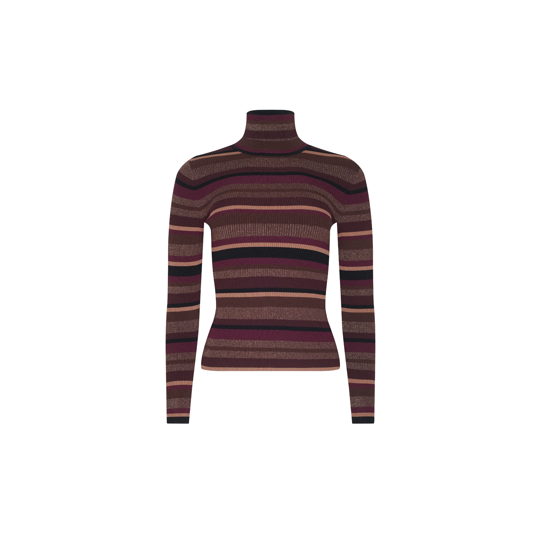 Olene Striped Turtleneck - 1