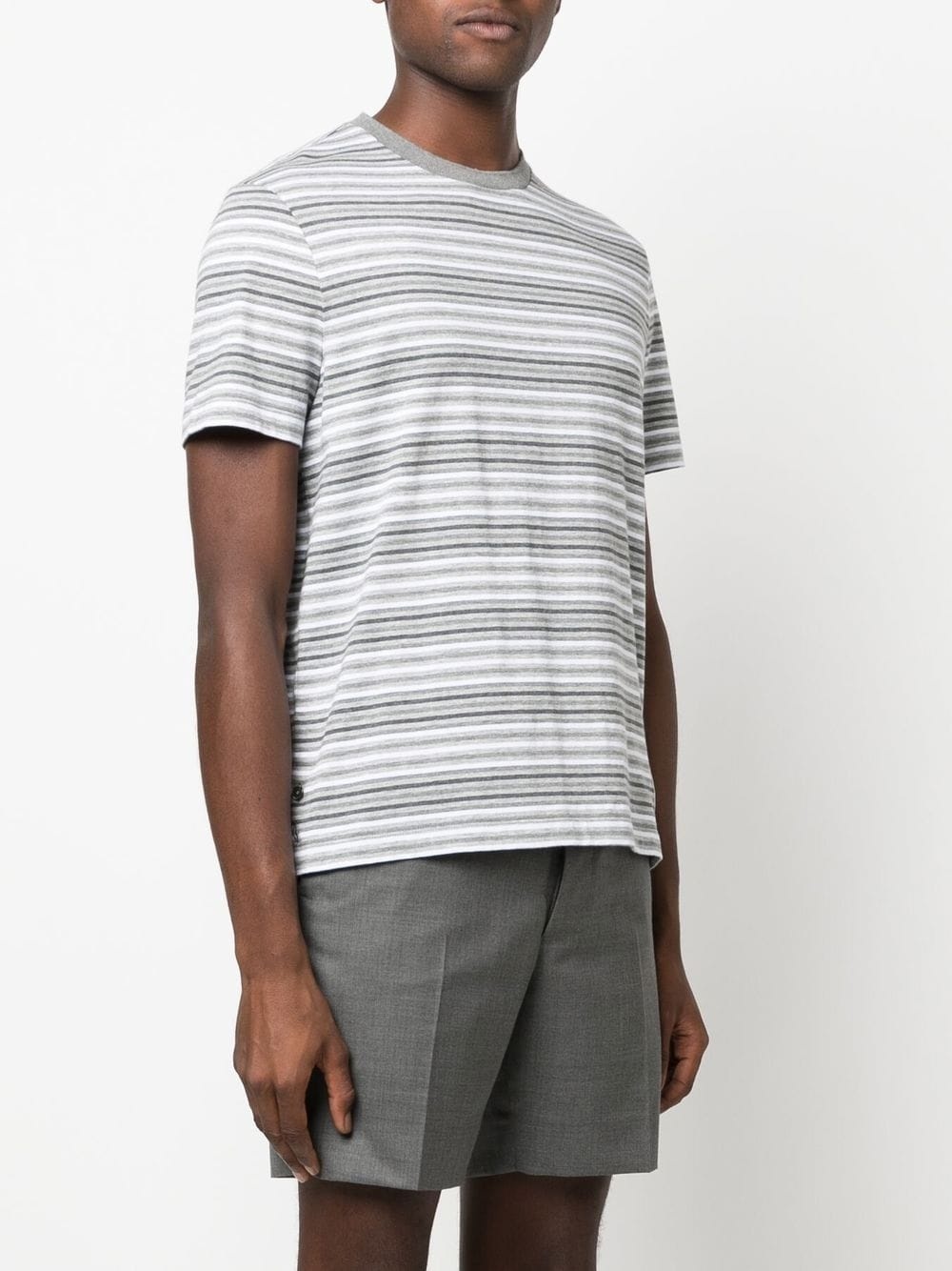 striped cotton T-shirt - 3