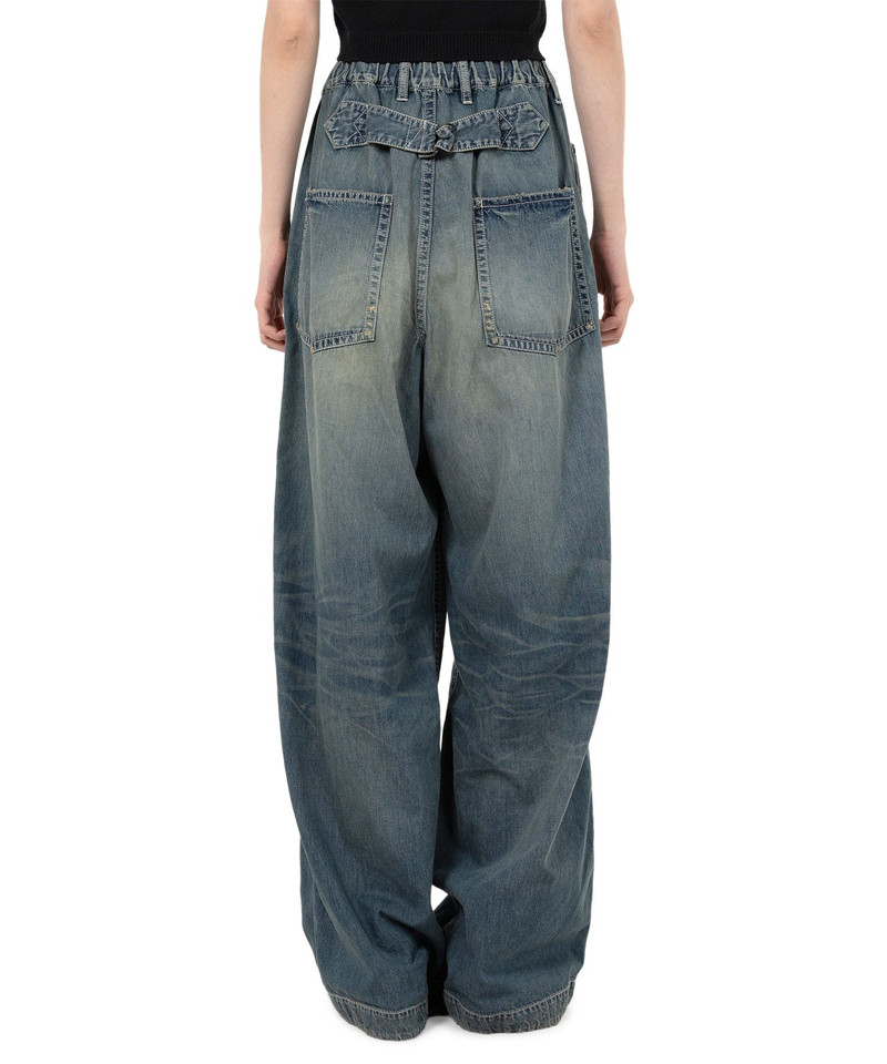 Light Denim Wide Pants 13
