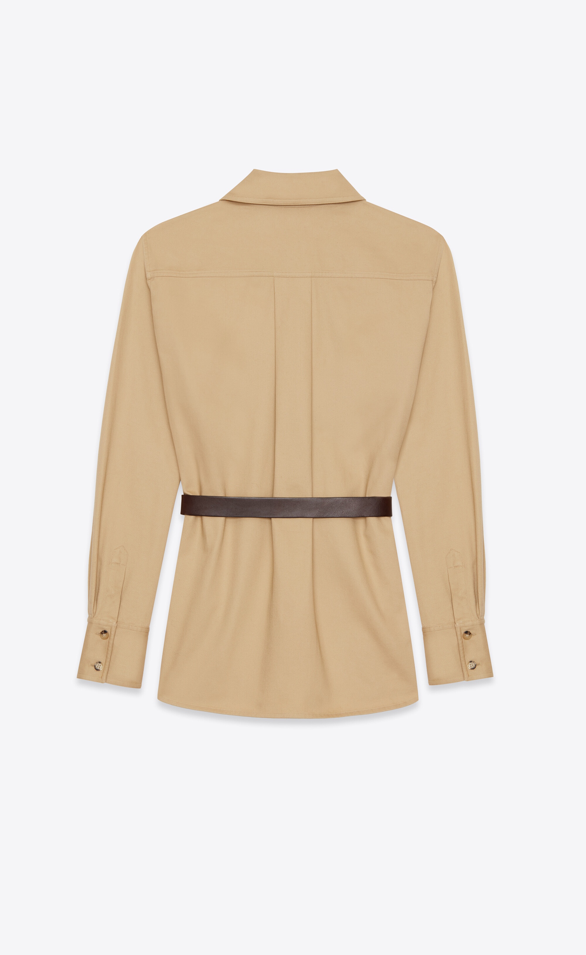 saharienne shirt in cotton drill - 3