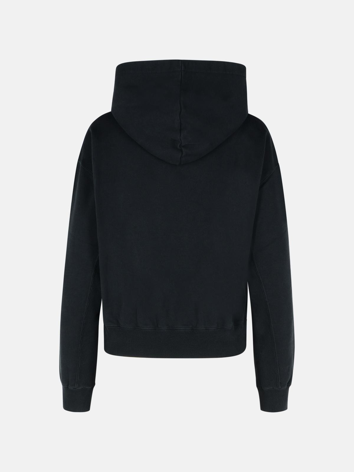 BLACK COTTON SWEATSHIRT - 3
