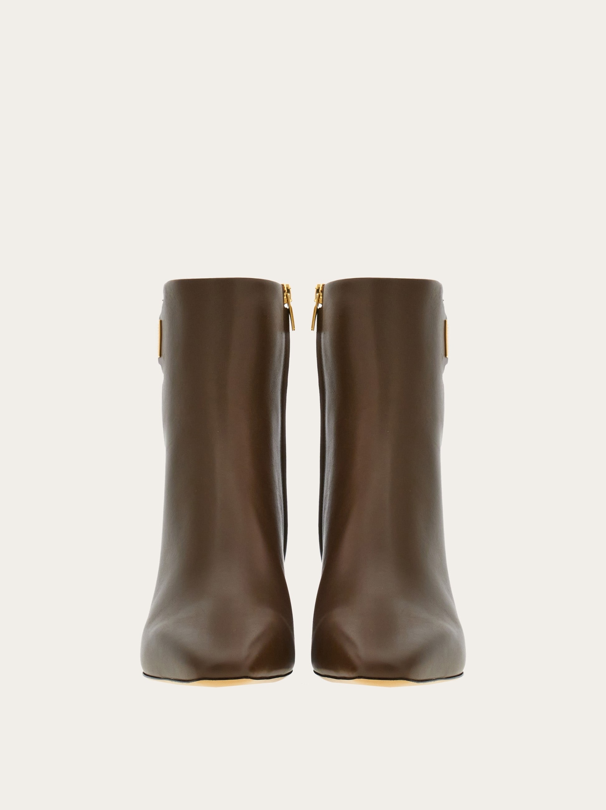 Ankle boot with golden tab - 2