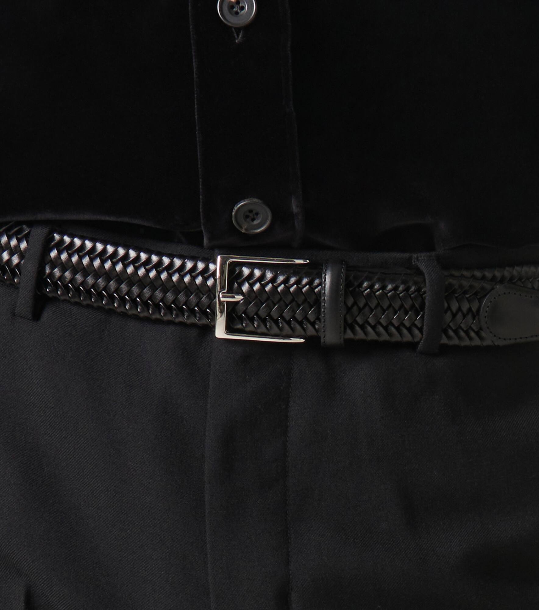 Braided leather belt - 3