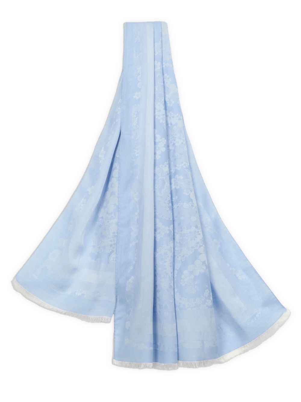 floral paisley-jacquard scarf - 3