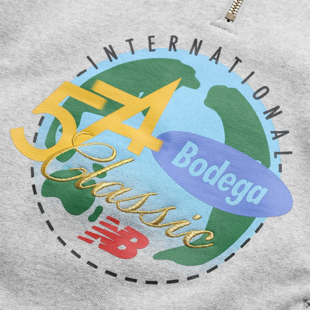 X BODEGA 1/2 ZIP SWEATSHIRT - 4