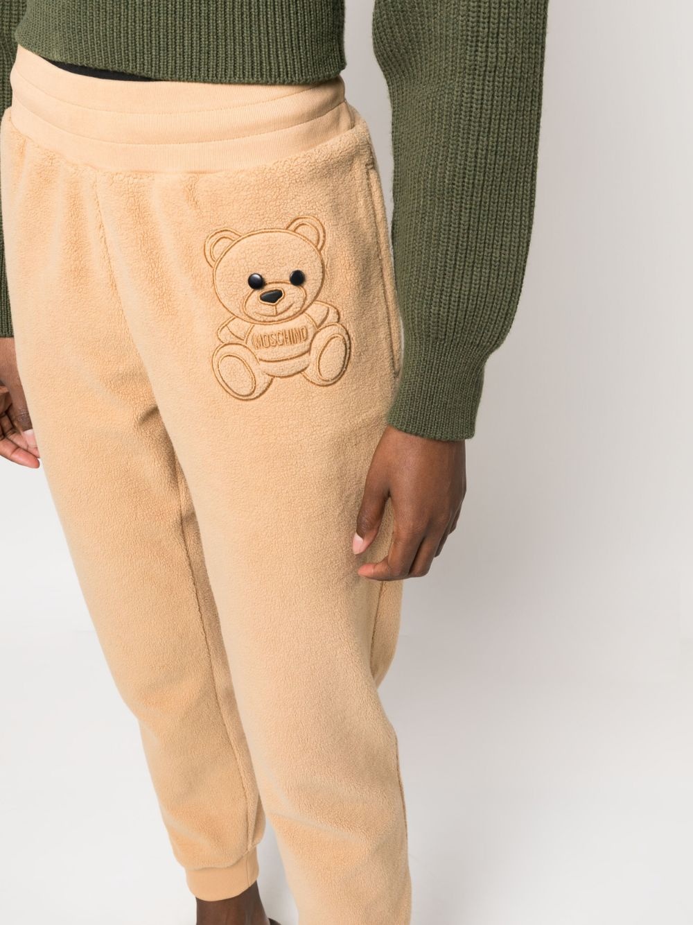 Teddy-bear detail cropped trousers - 5