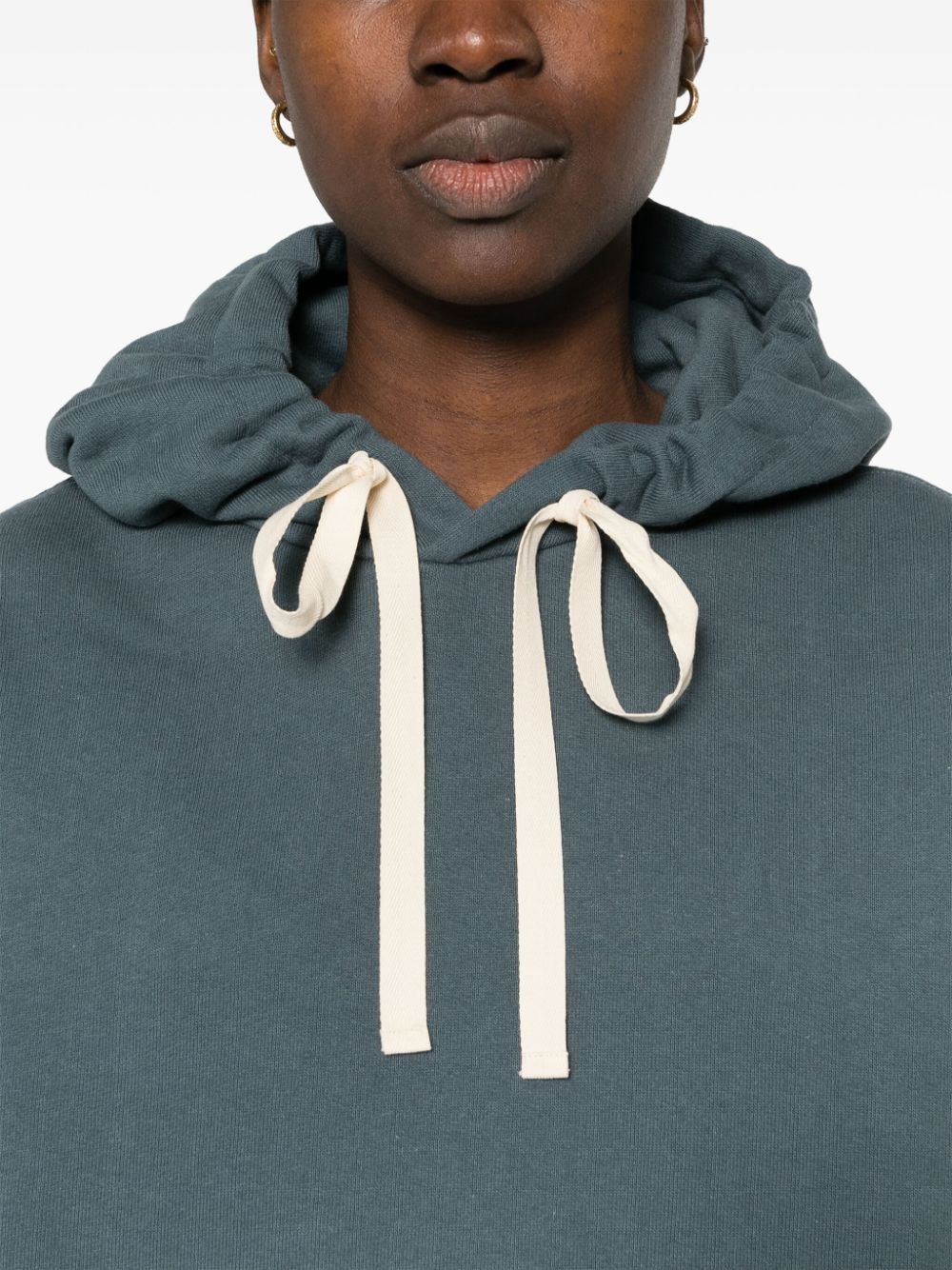 appliquÃ©-logo cotton hoodie - 5