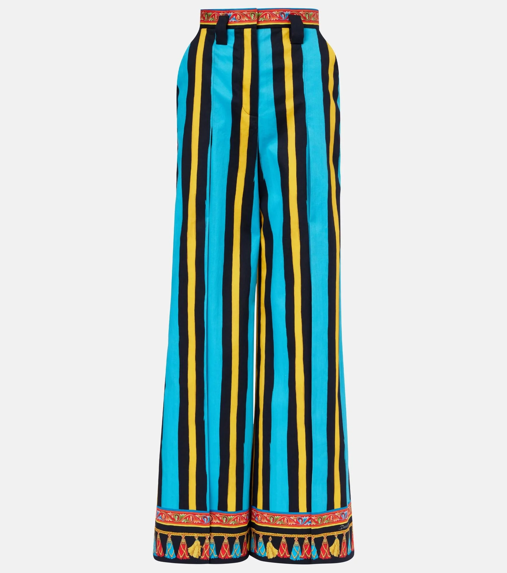 Striped wide-leg pants - 1