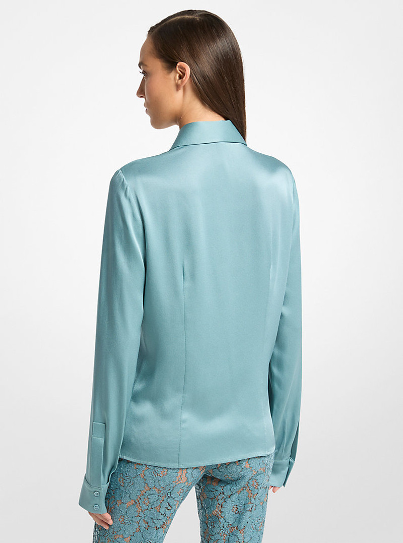 MICHAEL KORS COLLECTION Hansen Charmeuse Shirt outlook