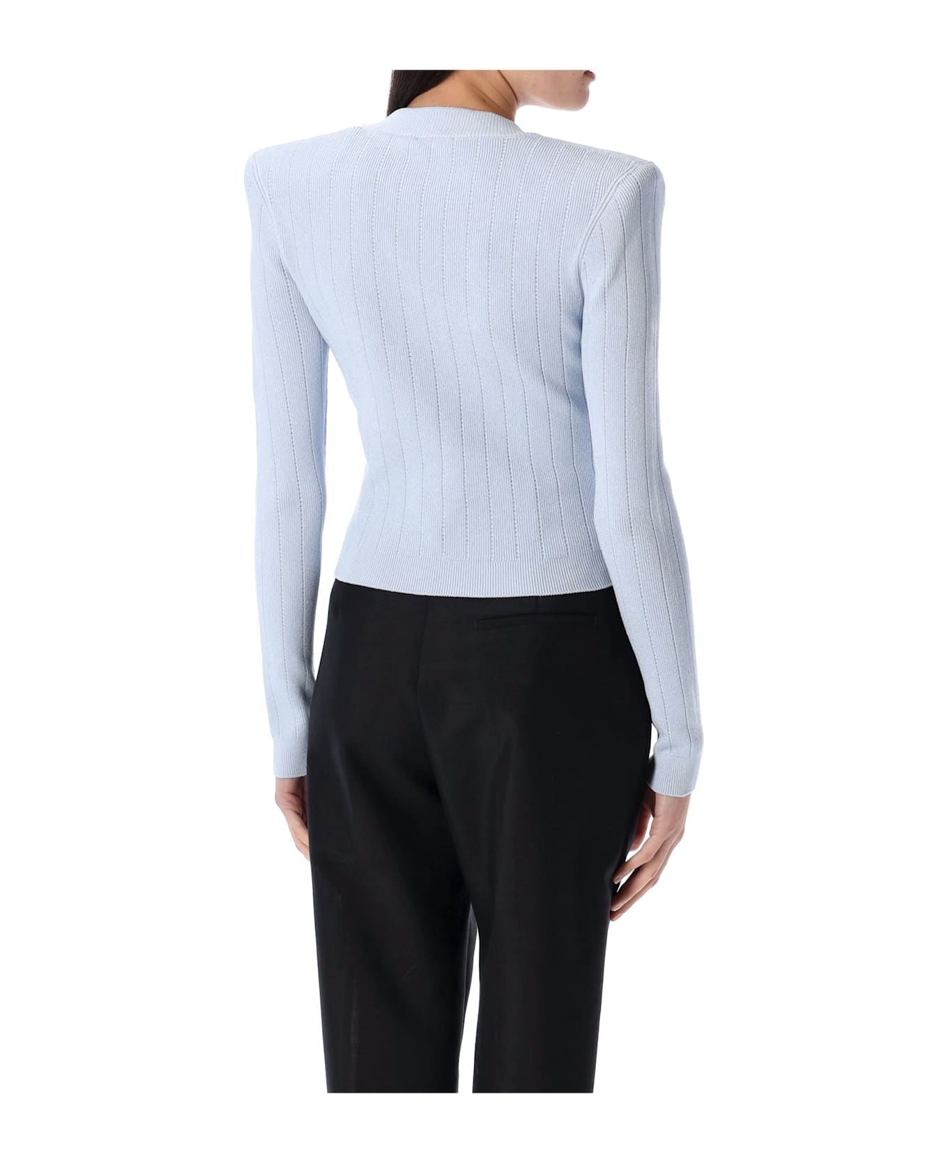 Gold Buttons Knit Cardigan - 2