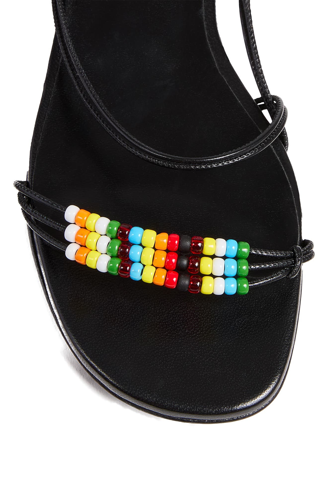 Khaite Beaded Loop Sandal in Black Multi at Nordstrom - 5