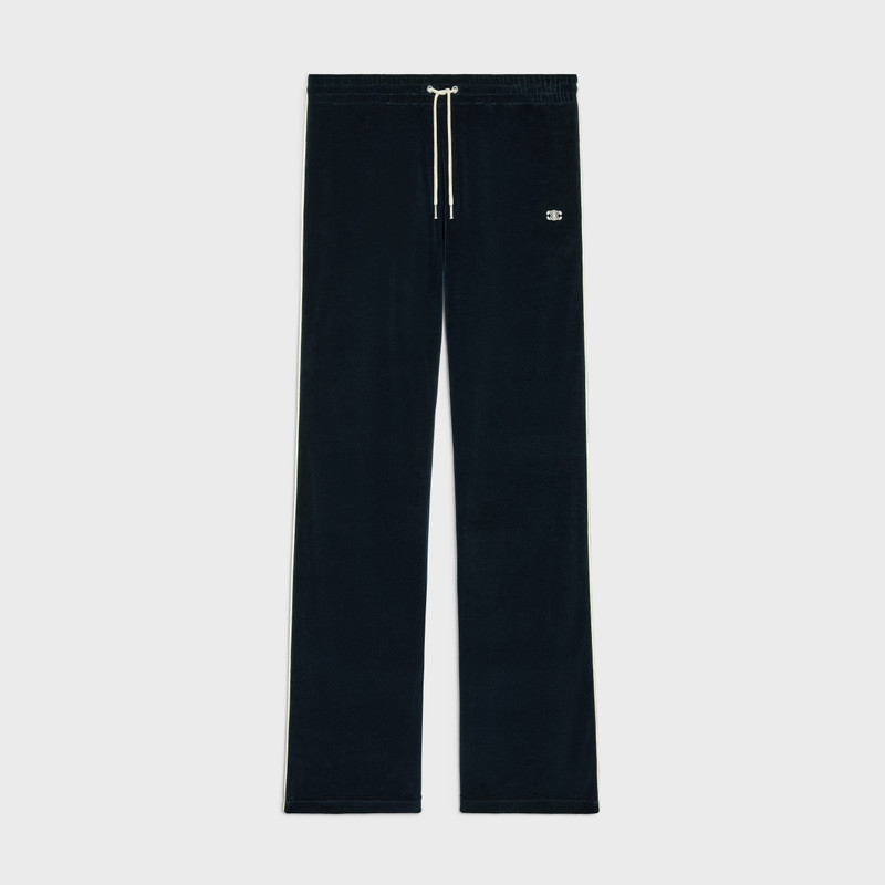 tracksuit pants in velvet jersey 1