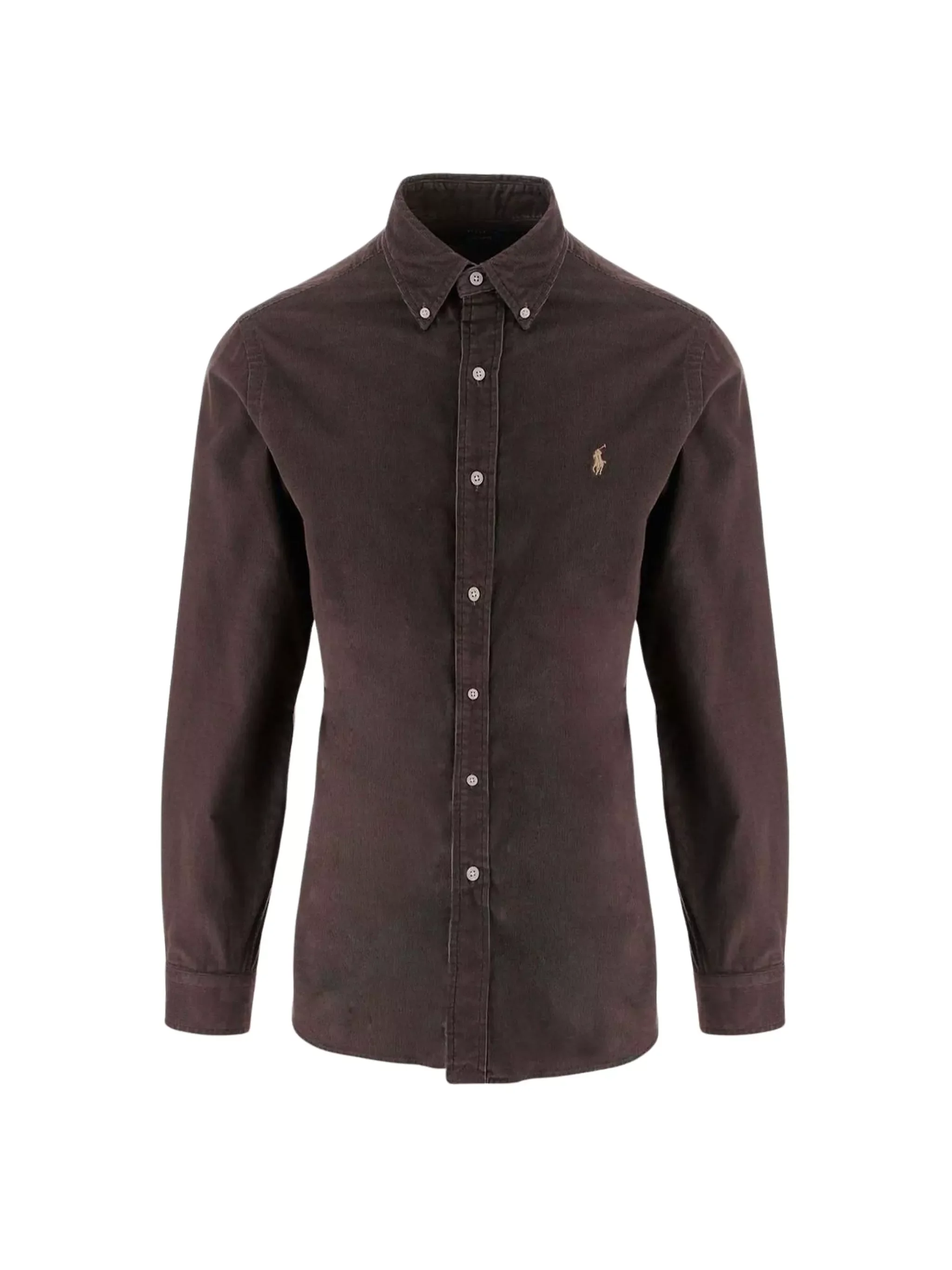 Shirt with Buttons and Pony Embroidery - 1