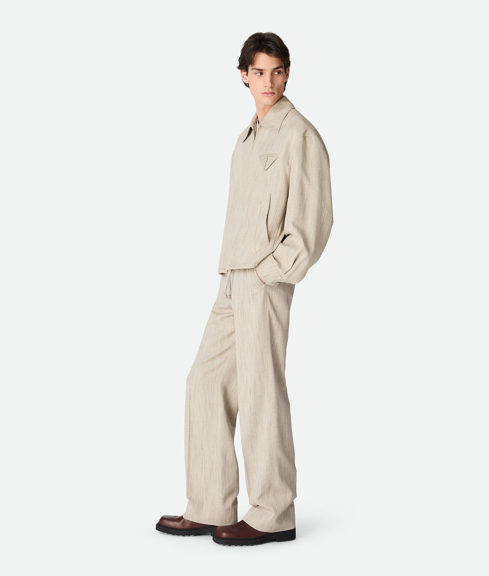 Viscose And Silk Kimono Blouson - 2