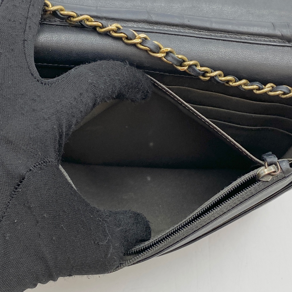 Chanel No.18 Black Camellia WOC Bag - 11