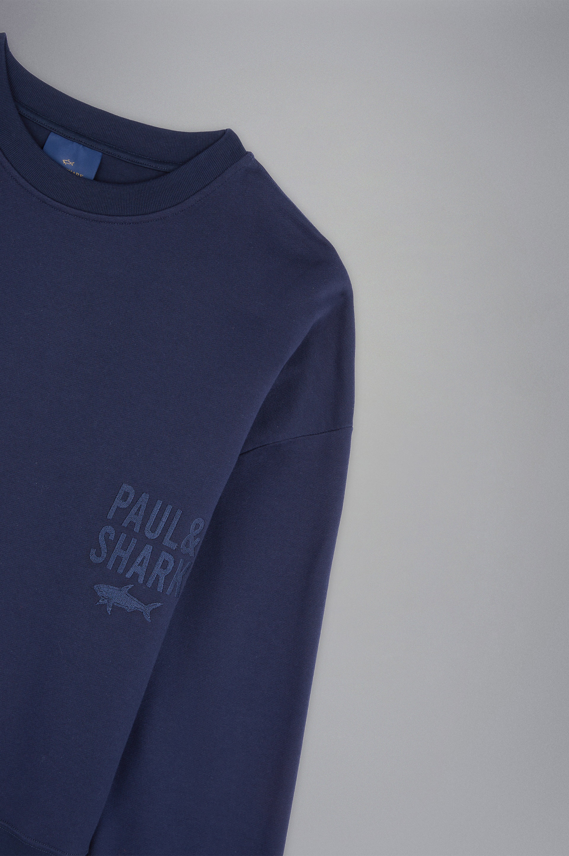 WINTER FLEECE COTTON SWEATSHIRT WITH EMBROIDERY - 5