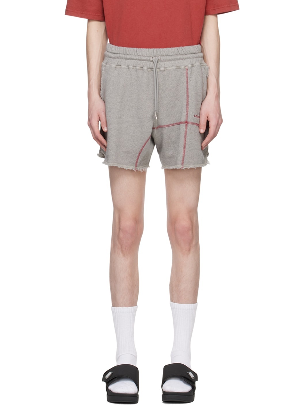 Gray Intersect Shorts - 1