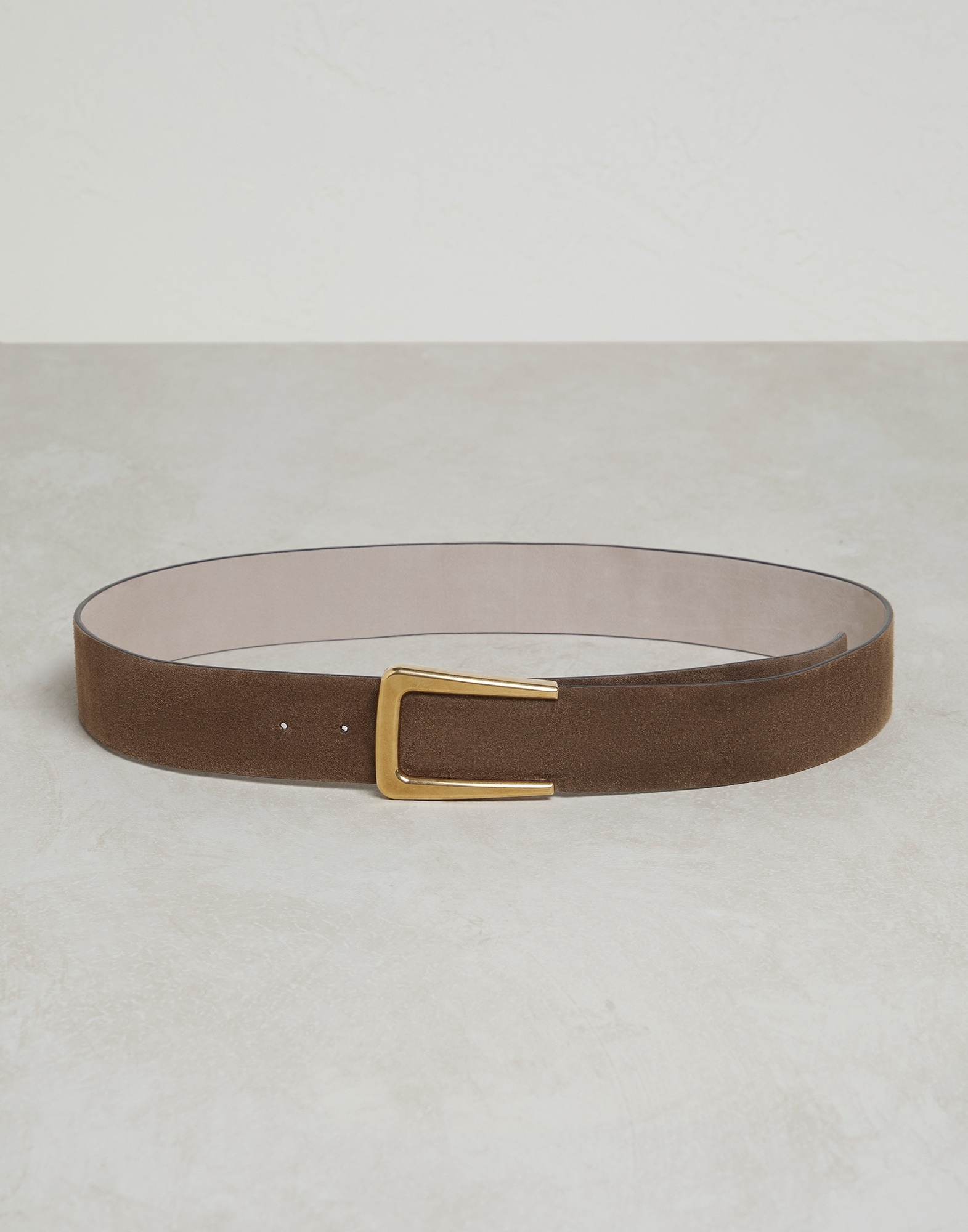 Calfskin suede belt - 1