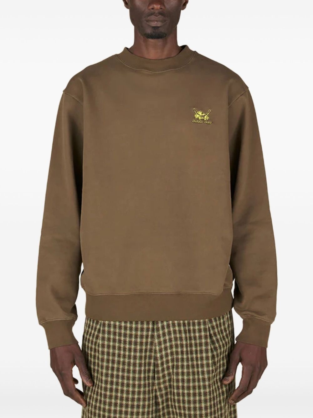 EMBROIDERED-LOGO SWEATSHIRT - 3