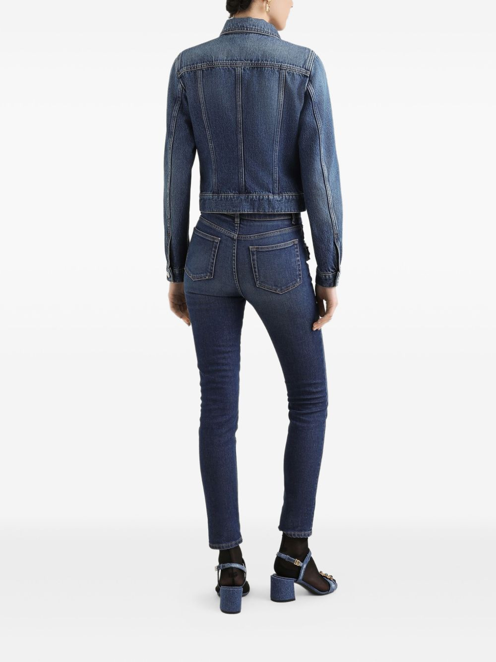 bejeweled high-rise jeans - 3