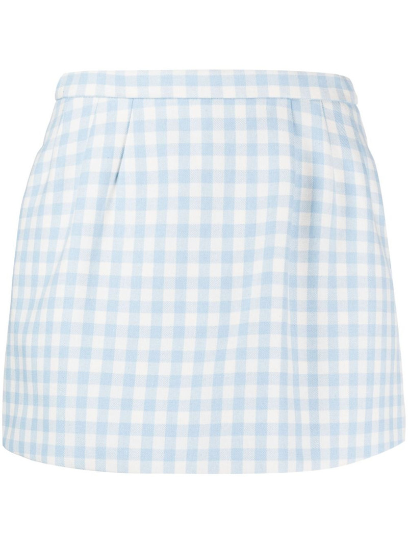 gingham-check mini skort 1